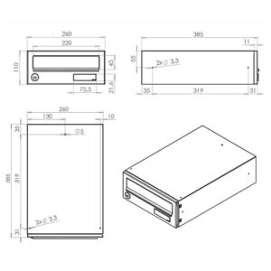 Letterboxes For Flats Lbd 016 Drawing Letterboxes For Flats Lbd 016 Drawing