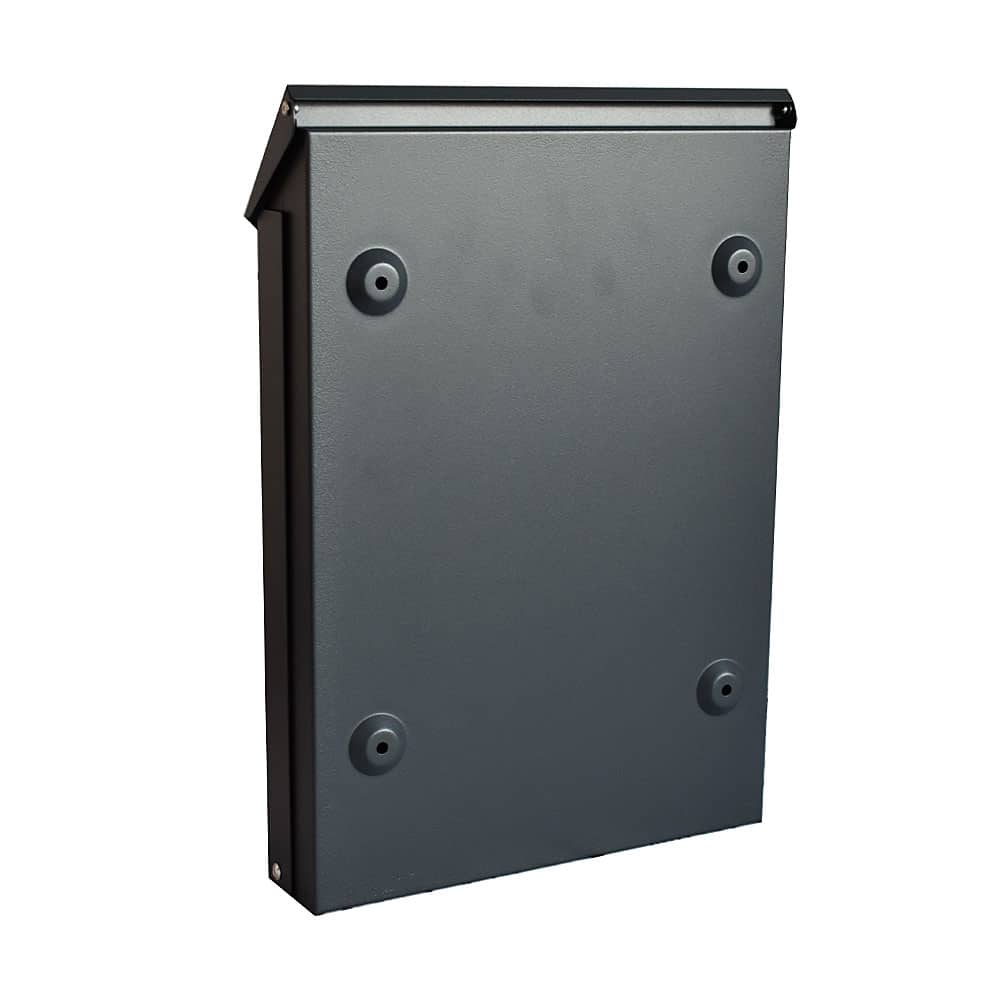 Wall Mounted Letterbox Sdg Grey Rear