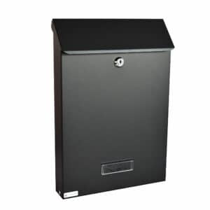 Wall Mounted Post Box Sdg Black Front Wall Mounted Post Box Sdg Black Front