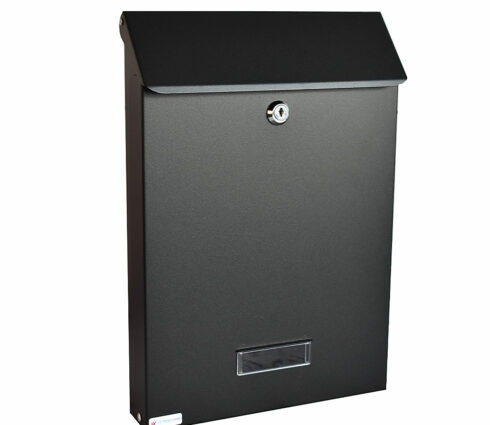 Wall Mounted Post Box Sdg Black Front