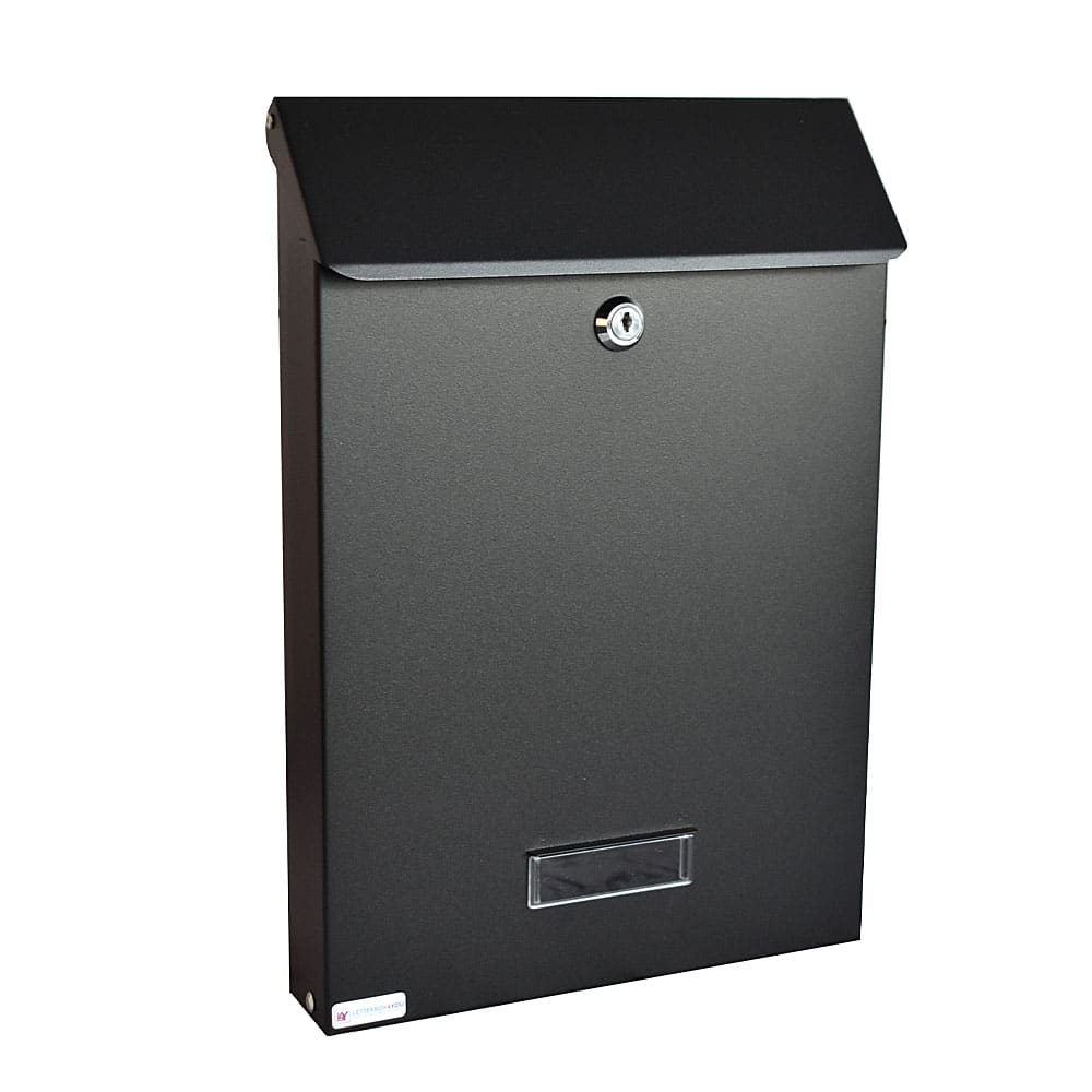 Wall Mounted Post Box Sdg Black Front