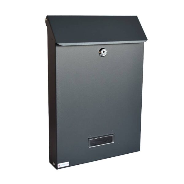 Wall Mounted Post Box Sdg Grey Front