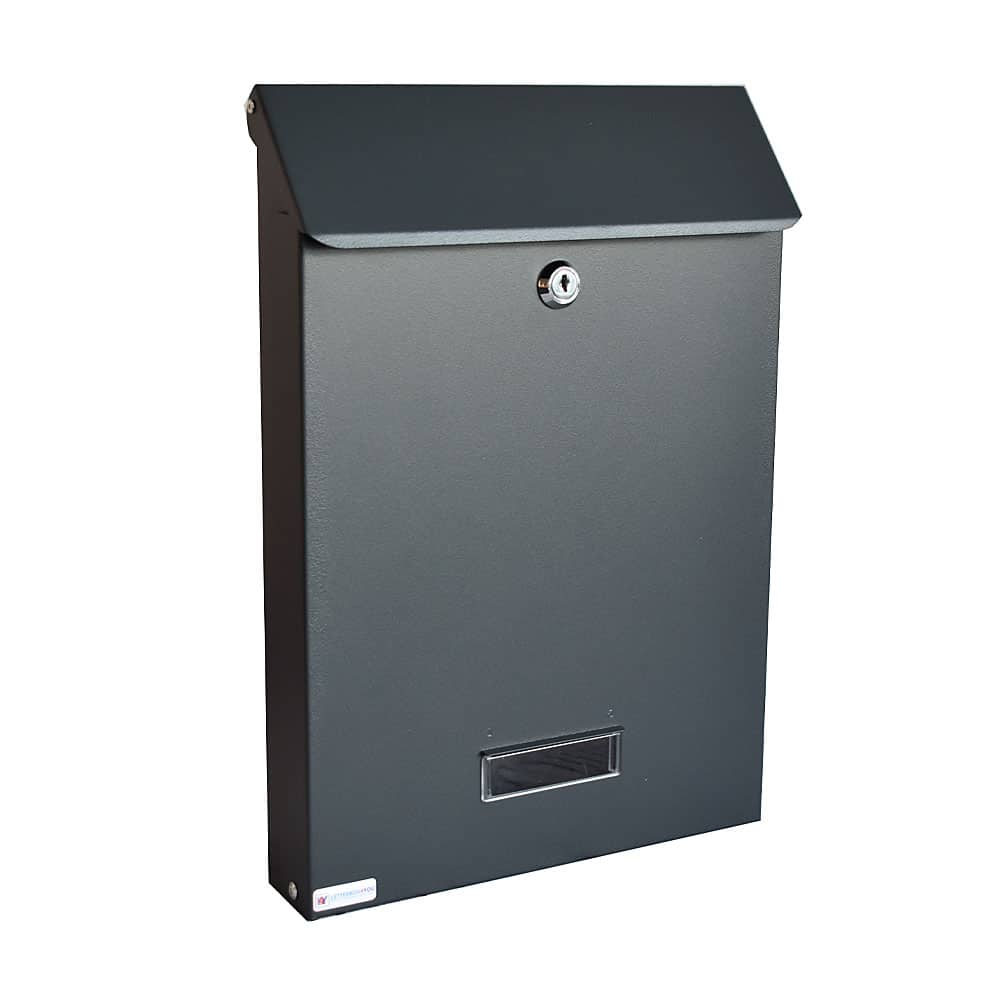 Wall Mounted Post Box Sdg Grey Front
