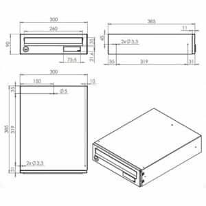 Communal Letterboxes Lbd 019 Drawing Communal Letterboxes Lbd 019 Drawing