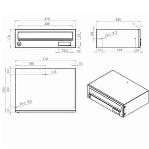 Letterboxes For Flats Lbd 017 Drawing Letterboxes For Flats Lbd 017 Drawing