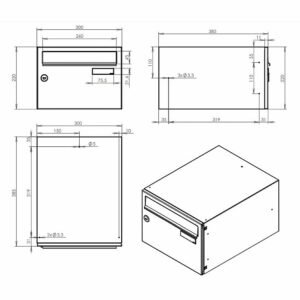 Letterboxes For Flats Lbd 21 City Hall Drawing Letterboxes For Flats Lbd 21 City Hall Drawing