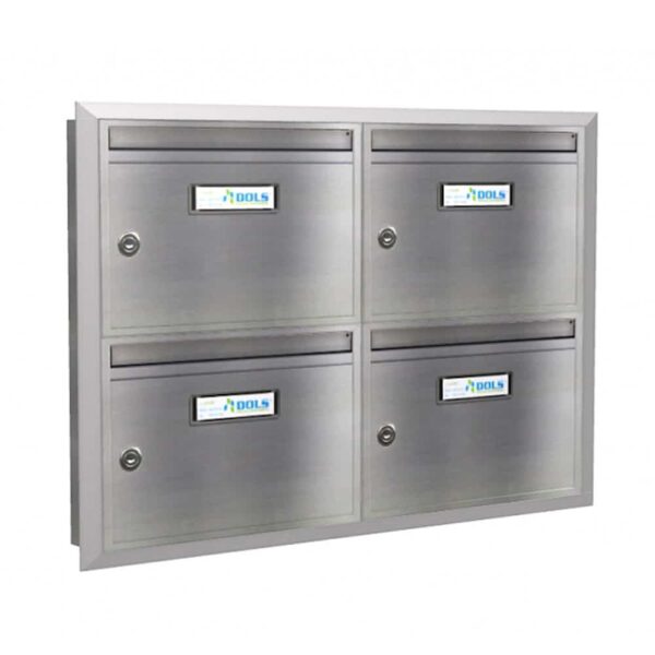 Letterboxes For Flats Led 011 Stainless Steel