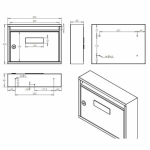 Post Boxes For Flats Led 011 Drawing Post Boxes For Flats Led 011 Drawing
