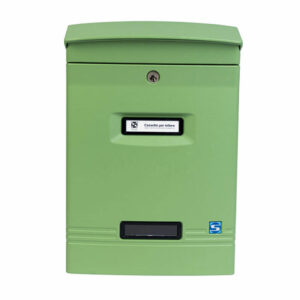 Postbox For House Moda Italiana Gioiosa Pale Green Front