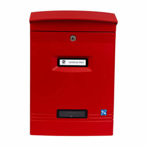 Wall Mounted Post Box Moda Italiana Gioiosa Red Front