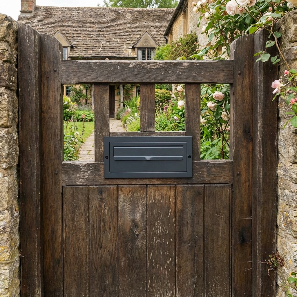 Dark Grey Post Box For Gates And Fences W3 2 Gatehouse