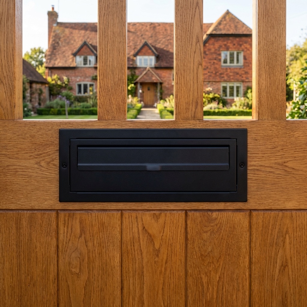 Through The Fence Letterbox W3 2 Gatehouse Black
