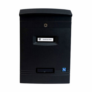Wall Mounted Letterbox Gioiosa Black Front View