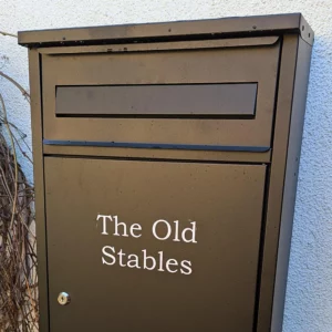 External Wall Mounted Parcel Box In Black Woodpecker External Wall Mounted Parcel Box In Black Woodpecker