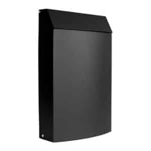 Minimalistic Black Wall Mounted Post Box Wren Minimalistic Black Wall Mounted Post Box Wren