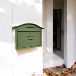 Pale Green Wall Mounted Post Box Partridge Pale Green Wall Mounted Post Box Partridge