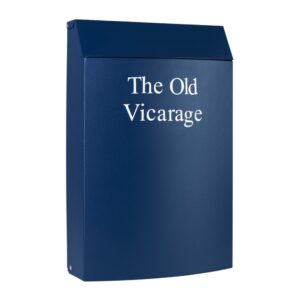 Wall Mounted Minimalistic Post Box Wren Oxford Blue Wall Mounted Minimalistic Post Box Wren Oxford Blue