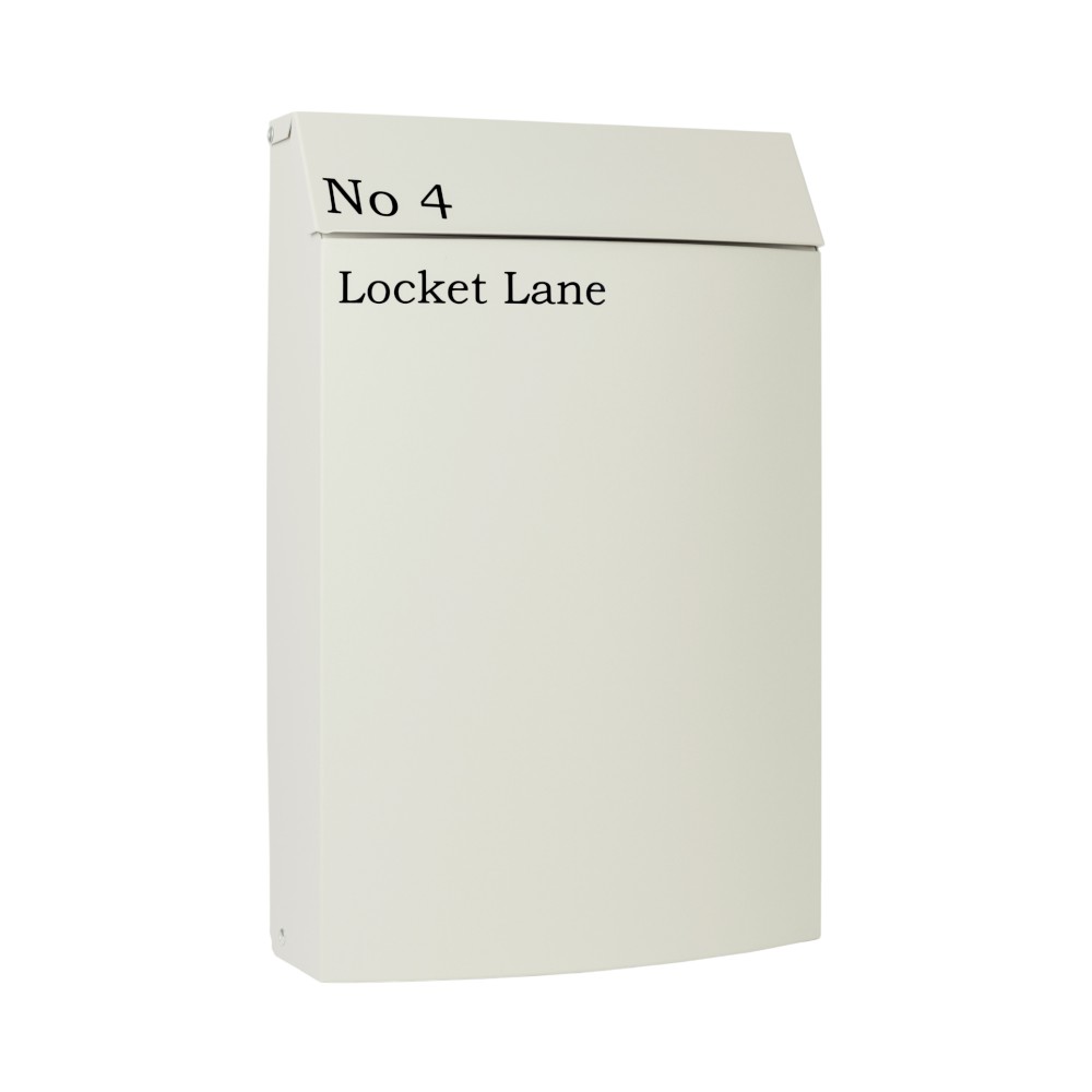 Wall Mounted Minimalistic Post Box   Wren   Pebble Grey