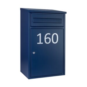Wall Mounted Parcel Post Box Woodpecker Oxford Blue Wall Mounted Parcel Post Box Woodpecker Oxford Blue