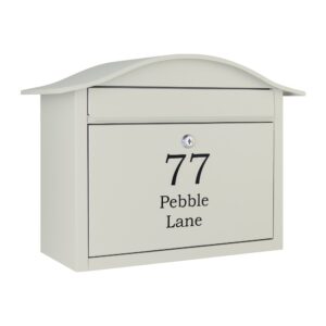 Wall Mounted Post Box Partridge Pebble Grey Wall Mounted Post Box Partridge Pebble Grey
