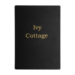 Black Letterbox With Gold Letters Personalised Black Letterbox With Gold Letters Personalised