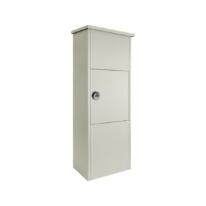Outdoor Parcel Box For House Goldcrest_Pebble Grey With Combination Lock Outdoor Parcel Box For House Goldcrest_Pebble Grey With Combination Lock