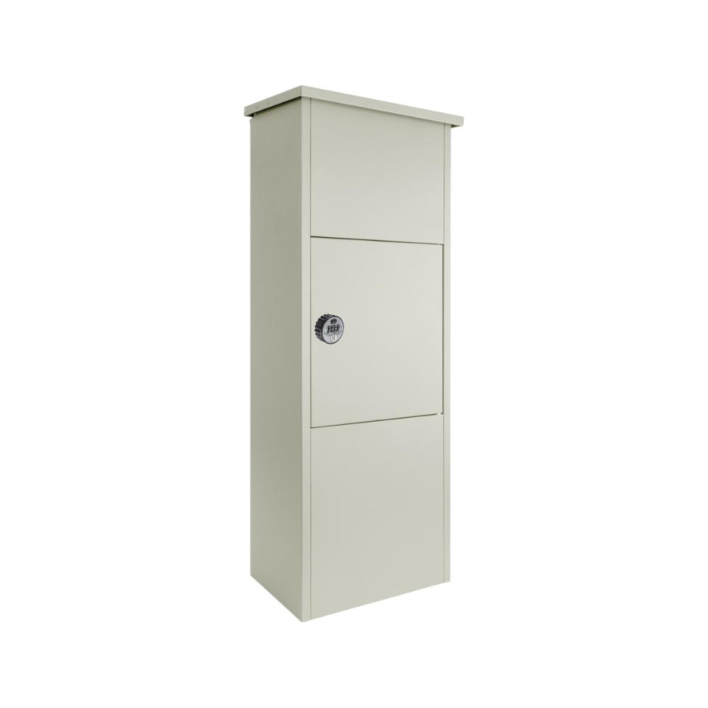 Outdoor Parcel Box For House Goldcrest_Pebble Grey With Combination Lock