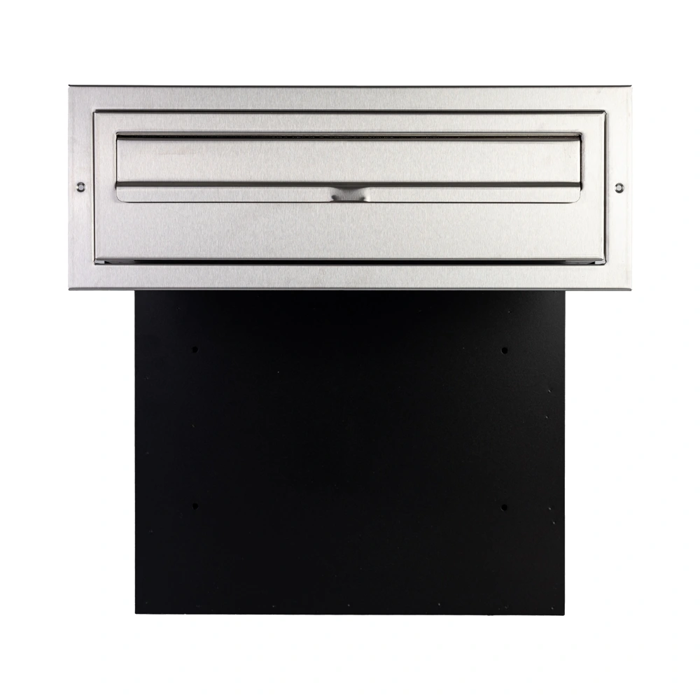 Stainless Steel Front Through Wall Letterbox For One Brick Wall W3 4 XL