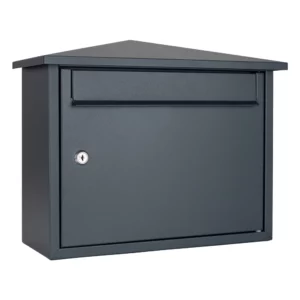 Anthracite Grey Wall Mounted External Post Box Kestrel Anthracite Grey Wall Mounted External Post Box Kestrel