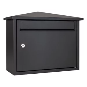 Black External Wall Mounted Post Box Kestrel Black External Wall Mounted Post Box Kestrel