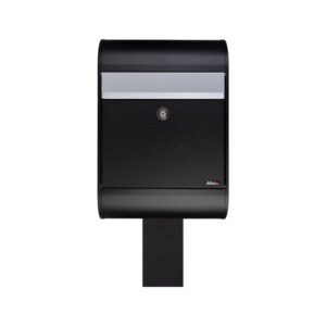 Free Standing Post Box Allux 5000 Black Black Stand Free Standing Post Box Allux 5000 Black Black Stand