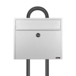 white-post-box-grey-stand