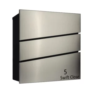 Stainless Steel Contemporary Post Box Wall Mounted Swift Stainless Steel Contemporary Post Box Wall Mounted Swift