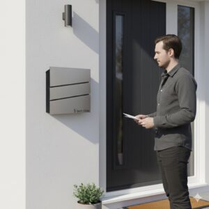 Wall Mounted External Post Box Swift Stainless Steel Wall Mounted External Post Box Swift Stainless Steel