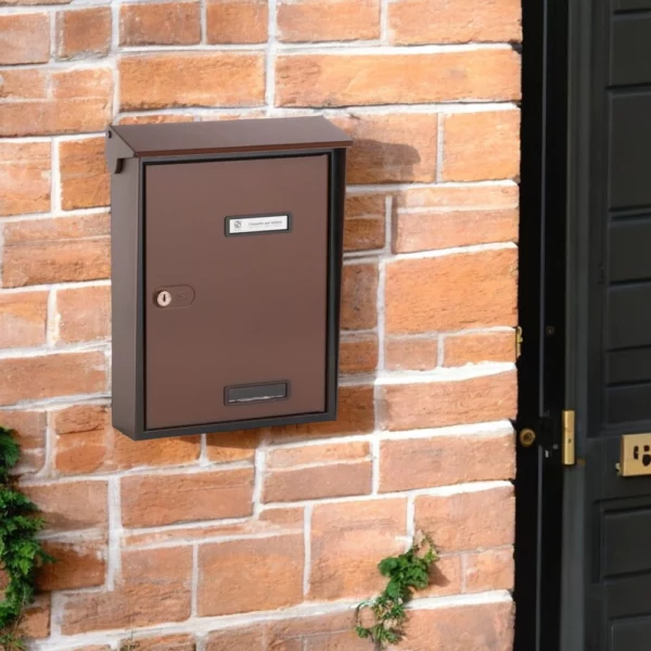 Wall Mounted Post Box San Zenone In Corten Effect Finish