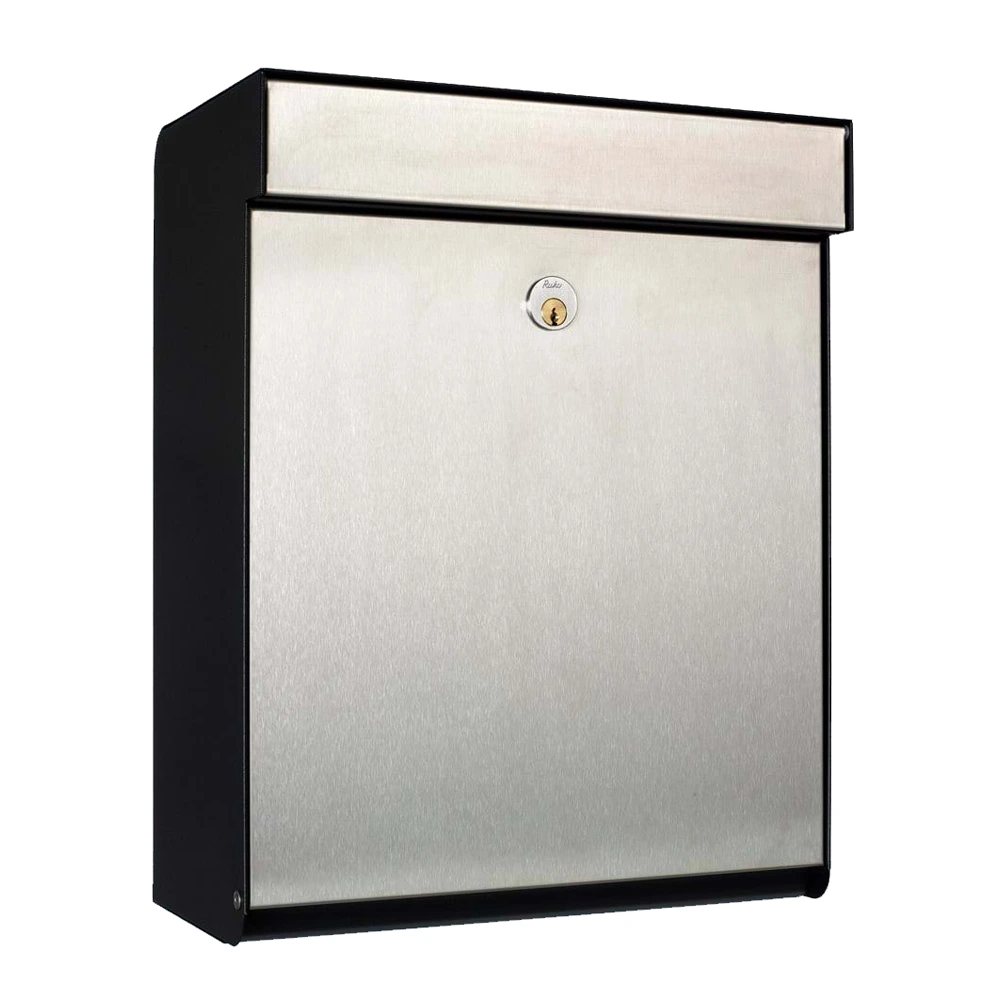Wall Mounted Post Box Allux Grundform Stainless Steel
