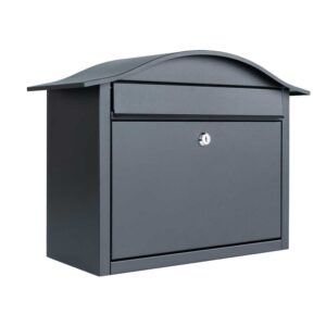 Anthracite Grey Wall Mounted Post Box Partridge Anthracite Grey Wall Mounted Post Box Partridge
