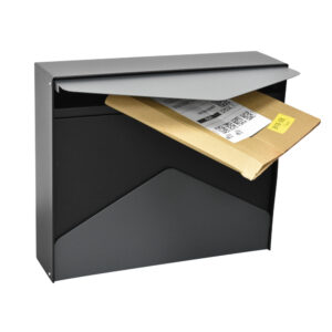 Gaviadarkgreywallmountedpostbox Gaviadarkgreywallmountedpostbox