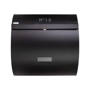 Modern Free Standing External Post Box WA1 Black Modern Free Standing External Post Box WA1 Black