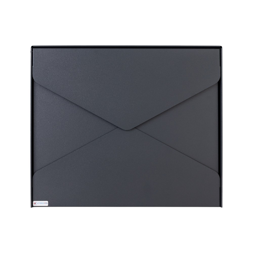 Outdoor Letterbox Gavia   Anthracite Grey   Front