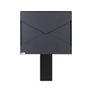 Outdoor Letterbox Gavia Anthracite Grey With Black Stand Outdoor Letterbox Gavia Anthracite Grey With Black Stand