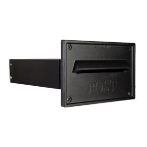 Through The Wall Letterbox LBD 042 With Nero Plate Through The Wall Letterbox LBD 042 With Nero Plate