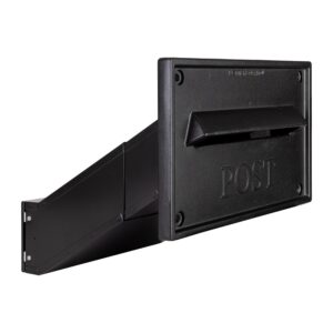 Through The Wall Post Box LDD 042 Black Nero Through The Wall Post Box LDD 042 Black Nero