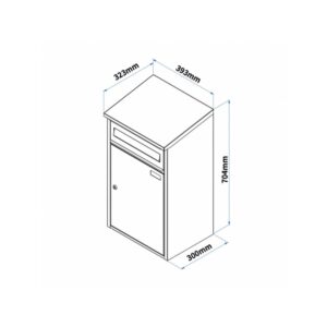 Woodpecker Wall Mounted Parcel Box For Homes Dimensions Woodpecker Wall Mounted Parcel Box For Homes Dimensions
