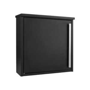 External Wall Mounted Letterbox Jackdaw Black External Wall Mounted Letterbox Jackdaw Black