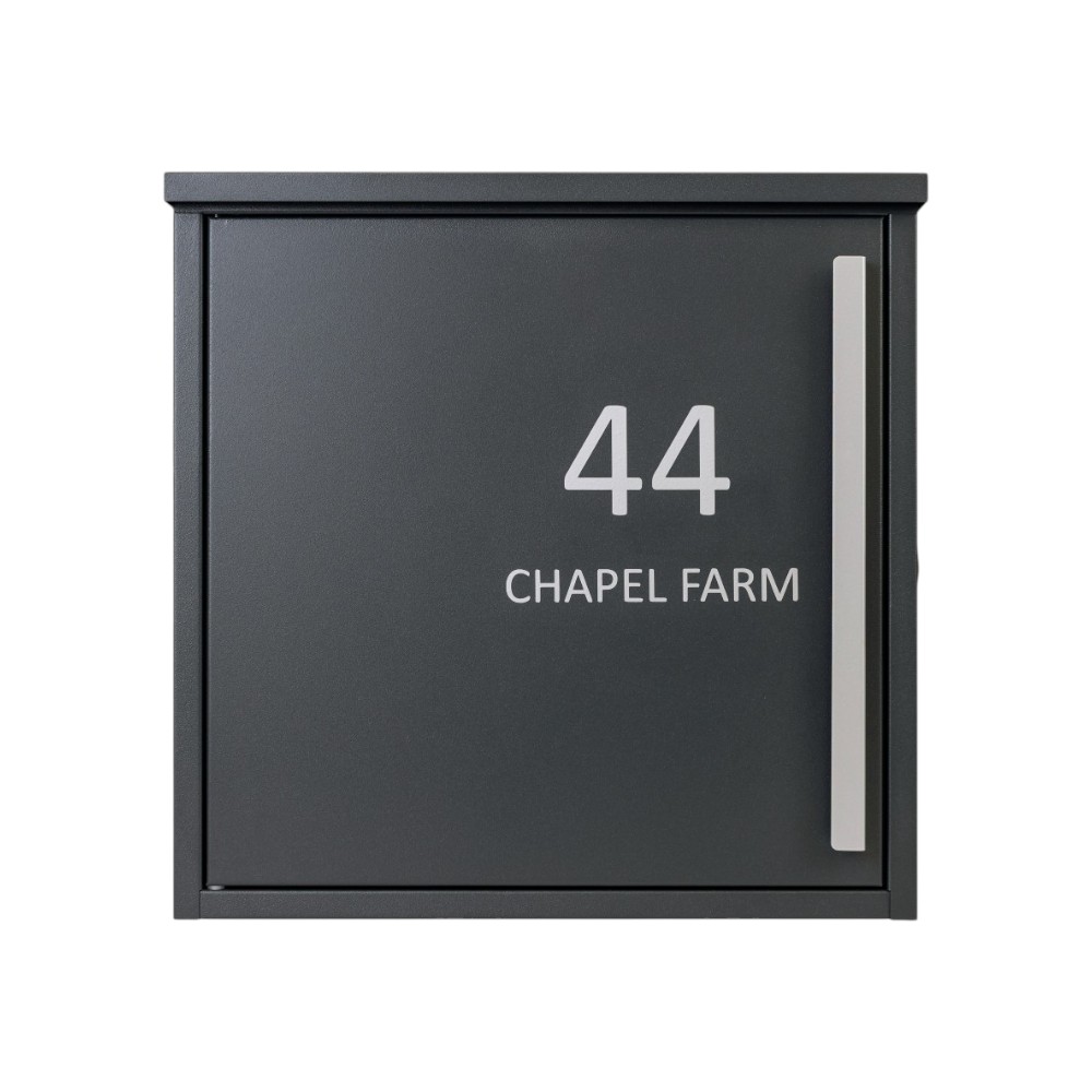 External Wall Mounted Letterbox Jackdaw Dark Grey With Personalisation 1 External Wall Mounted Letterbox Jackdaw Dark Grey With Personalisation 1
