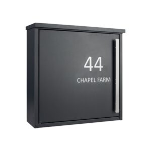 External Wall Mounted Letterbox Jackdaw Dark Grey With Personalisation External Wall Mounted Letterbox Jackdaw Dark Grey With Personalisation