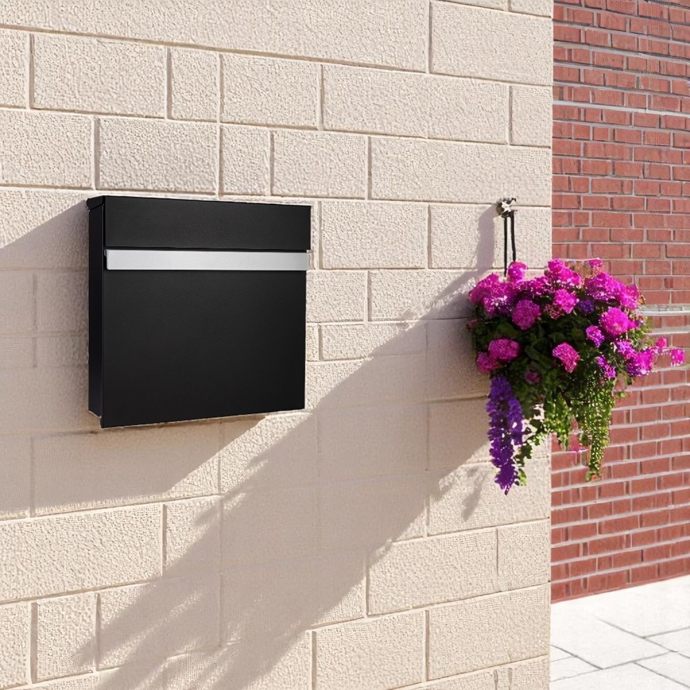Outdoor Minimalist Wall Mounted Post Box   Skylark   Weather Resistant Letterbox For Home Photoroom