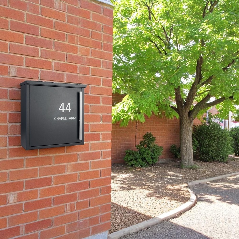 Wall Mounted External Post Box Jackdaw Dark Grey Wall Mounted External Post Box Jackdaw Dark Grey