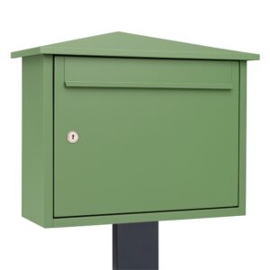 Free Standing Outdoor Letter Box Kestrel Pale Green Free Standing Outdoor Letter Box Kestrel Pale Green